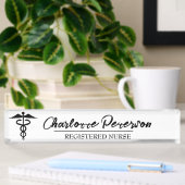 Simple Caduceus Custom Doctor Nurse Naambordje