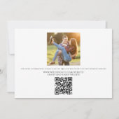 Simple Calendar Calligraphy Two Photo QR Code Save The Date (Achterkant)