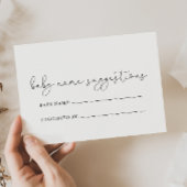 Simple Calligraphy Baby Name Suggestis Kaart