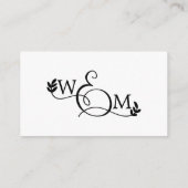 Simple Calligraphy Huwelijkscadeaus Registry Informatiekaartje (Achterkant)