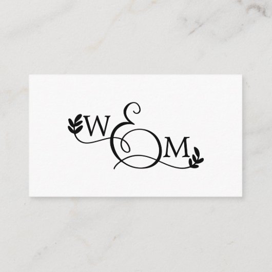 Simple Calligraphy Huwelijkscadeaus Registry Informatiekaartje (Achterkant)