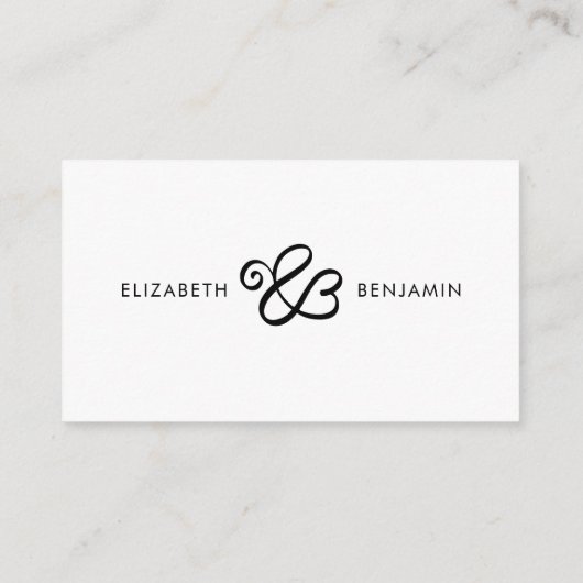 Simple Calligraphy Huwelijkscadeaus Registry Informatiekaartje (Achterkant)