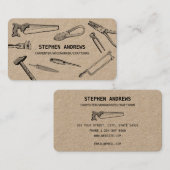 Simple Carpentry Handyman  Builder Tools Visitekaartje (Voorkant / Achterkant)