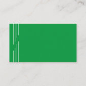 Simple Cart Silhouette Green Golf Instructor Visitekaartje (Achterkant)