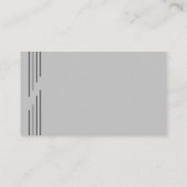 Simple Cart Silhouette Grey Golf Instructor Visitekaartje (Achterkant)