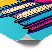 Simple Cartoon Coloring Page: Mirthful Mouse Poster (Hoek)