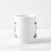 Simple Cartoon Keep Going Keep Growing Bold Color Koffiemok (Center)