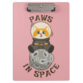 Simple Cat in space Astronaut Cosmic animal Moon Klembord