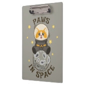 Simple Cat in space Astronaut Cosmic animal Moon Klembord (Links)