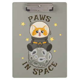 Simple Cat in space Astronaut Cosmic animal Moon Klembord