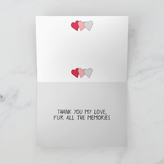 Simple Cat Valentijn Kaart (Binnen)