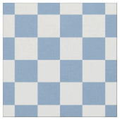 Simple Chambray Blue Gingham Check Quilting Stof (Close Up)