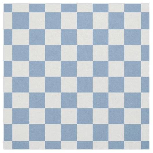 Simple Chambray Blue Gingham Check Quilting Stof (Swatch)