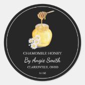Simple Chamomile Infused Honey Label (Voorkant)