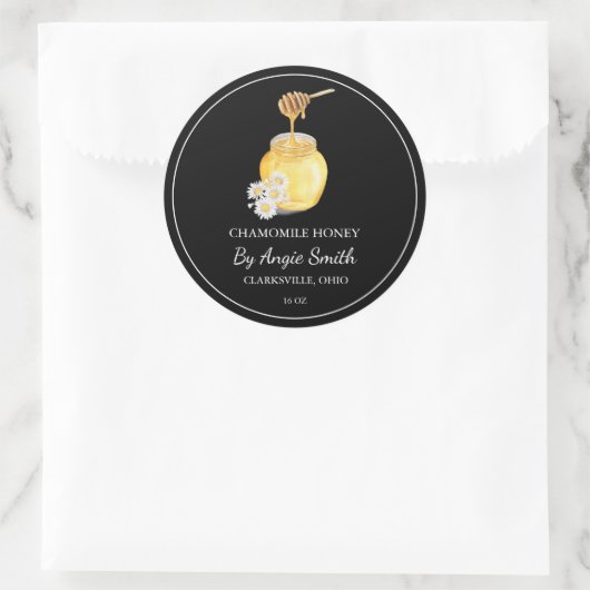 Simple Chamomile Infused Honey Label (Tas)