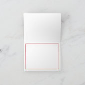 Simple Cherry Cocktail Martini  Bedankkaart (Binnen)