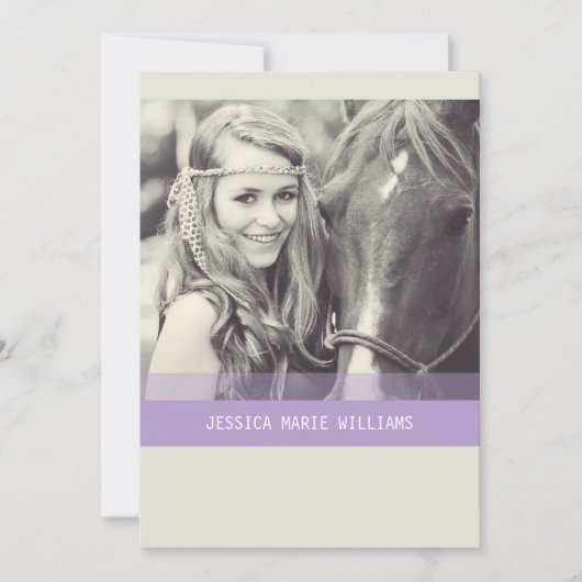 Simple Chevron-Afstuderen | Paars Kaart (Voorkant)