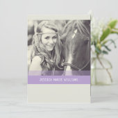 Simple Chevron-Afstuderen | Paars Kaart (Staand voorkant)