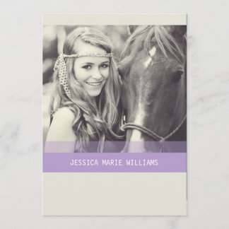 Simple Chevron-Afstuderen | Paars Kaart