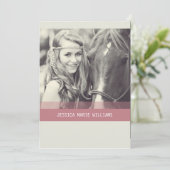 Simple Chevron-Afstuderen | Rood Kaart (Staand voorkant)