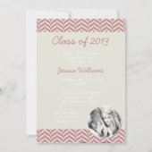 Simple Chevron-Afstuderen | Rood Kaart (Achterkant)