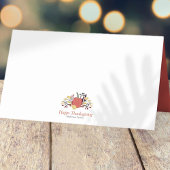 Simple Chic Autumn Pumpkins Thanksgiving Plaatskaartje