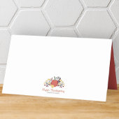 Simple Chic Autumn Pumpkins Thanksgiving Plaatskaartje