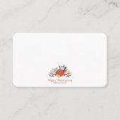 Simple Chic Autumn Pumpkins Thanksgiving Plaatskaartje (Voorkant)