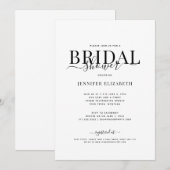 Simple Chic Calligraphy Vrijgezellenfeest Kaart (Voorkant / Achterkant)