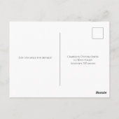 Simple Chic Calligraphy Weduwend Response RSVP-kaa Briefkaart (Achterkant)