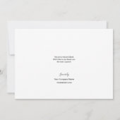 SImple Chic Client appreciation business logo Kaart (Achterkant)