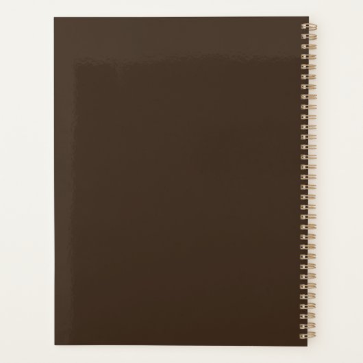 Simple Chic Elegant Calligraphy Photo Wedding Planner (Achterkant)