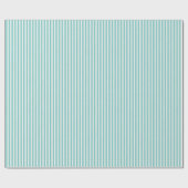 Simple Chic Linen Look Striped Pattern Mint Green Cadeaupapier (Vlak)