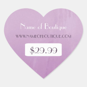 Simple Chic Paarse Boutique Retail Price Labels