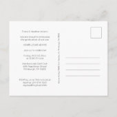 Simple Chic Typography Script Photo Afstuderen Aankondigingskaart (Achterkant)