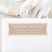 Simple Chic White Styled Typography Script Etiket (Insitu)