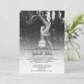 Simple chicstar hebrew name foto Bat Mitzvah Kaart (Staand voorkant)