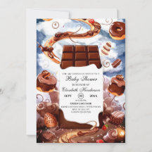 Simple Chocolate Baby shower