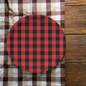 Simple Christmas Holiday Buffalo Controleer patroo Papieren Bordje