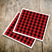 Simple Christmas Holiday Buffalo Controleer patroo Servet