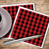 Simple Christmas Holiday Buffalo Controleer patroo Servet