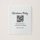 Simple christmas party website barcode QR add name Legpuzzel (Verticaal)
