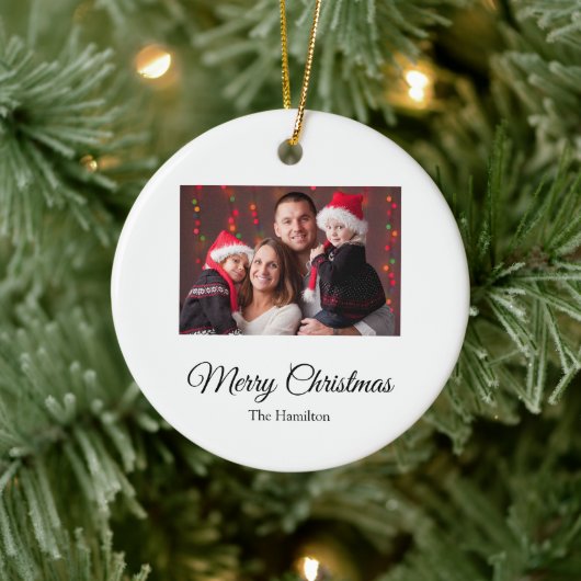 Simple Christmas Photo Ornament (Boom)