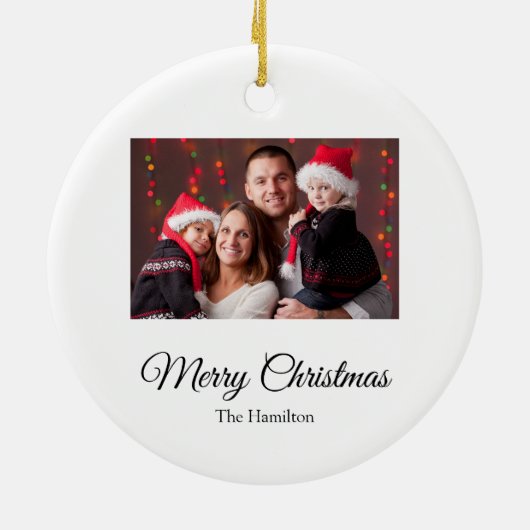 Simple Christmas Photo Ornament (Achterkant)