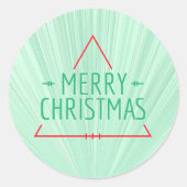 Simple Christmas Ronde Sticker (Voorkant)