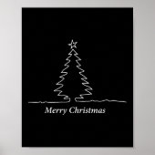 Simple Christmas Tree Men, Women, Kids, Family Mat Poster (Voorkant)