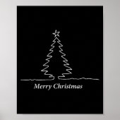 Simple Christmas Tree Men, Women, Kids, Family Mat Poster (Voorkant)