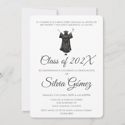 Simple Class of 2026 graduation Kaart (Voorkant)