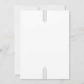 Simple Classic Elegant Typography Wedding Kaart (Achterkant)