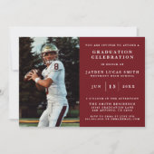 SIMPLE CLASSIC FORMAL PHOTO AFSTUDEREN UITNODIGING (Voorkant)